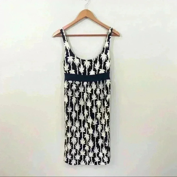 Diane Von Furstenberg silk dress with palm trees - Picture 1 of 5